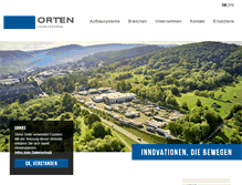 Tablet Screenshot of orten-fahrzeugbau.de